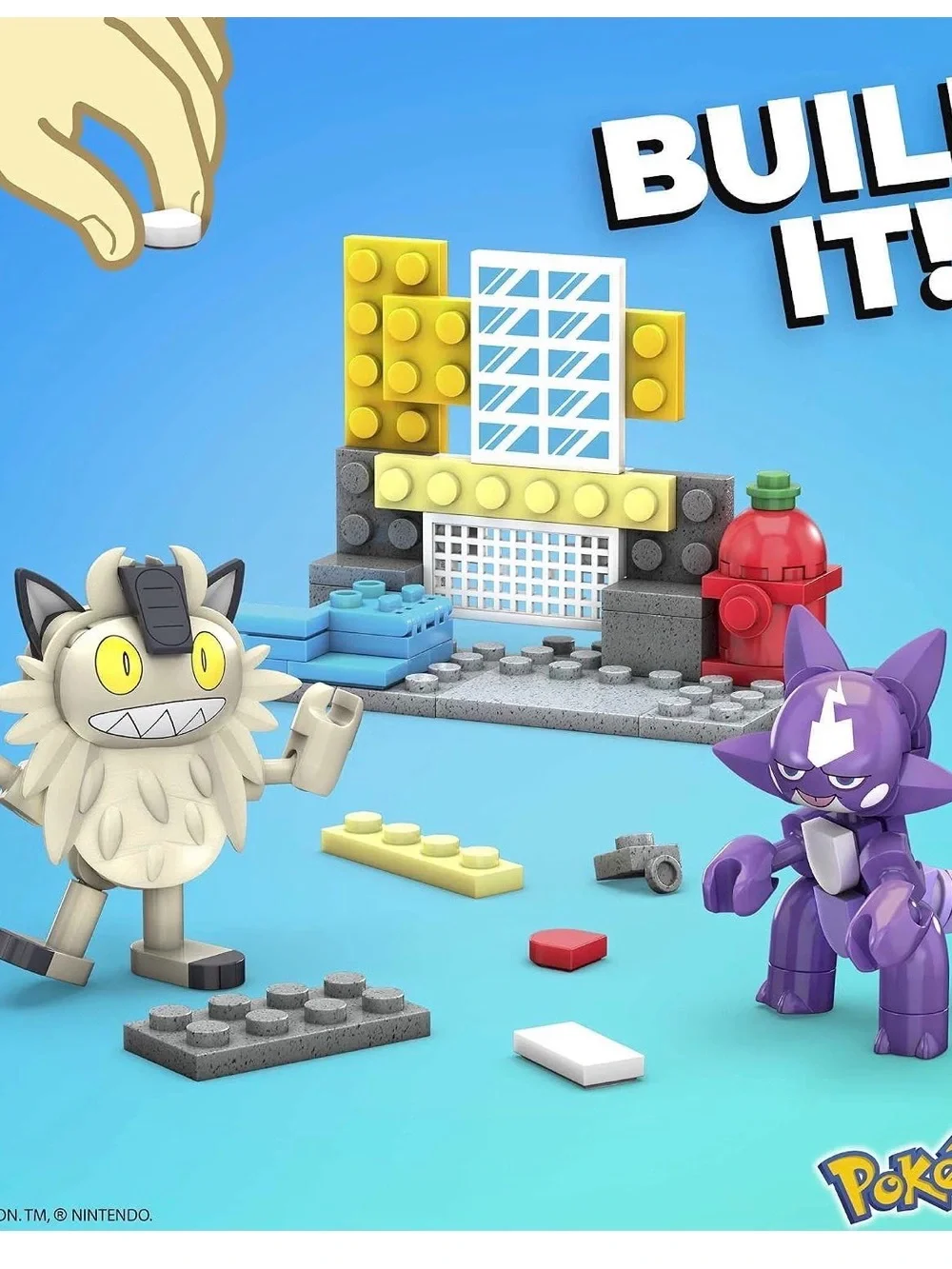 MEGA Construx Pokémon Galarian Meowth vs Toxel Building Set 114pc GYC98